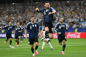 全胜头名晋级！阿根廷3-1约旦 梅西任意球破门打进世界杯第19球